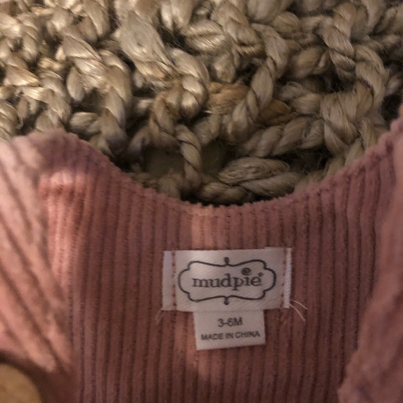 Mud Pie baby girls leopard overall short set. - Picture 5 of 9